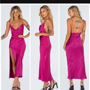NWT Lioness Satin Slip Dress